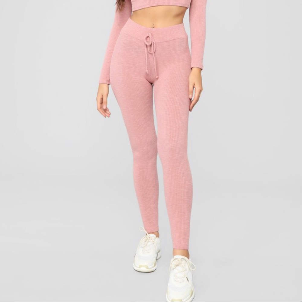 BRAND NEW Fashion Nova Pink Lounge Leggings